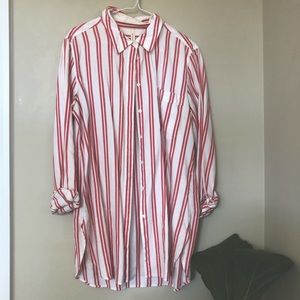Aritzia striped dress shirt (M)